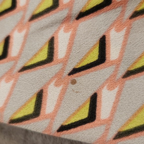 Liz Lange maternity gray and pink geometric triangle pattern large summer Dress - Picture 12 of 12